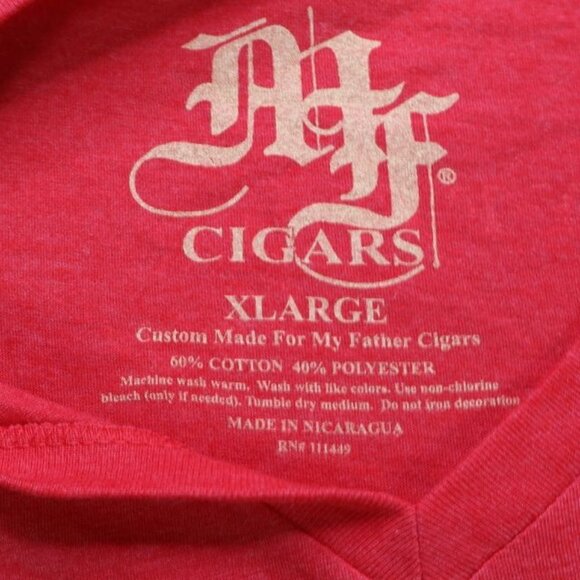 My Father Cigars Shirt Mens XL Red Gold Repeater Short Sleeve - Picture 4 of 6